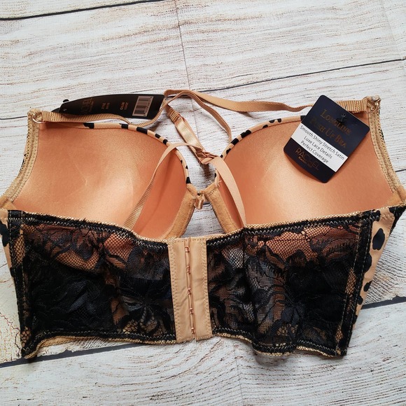 RACHEL Rachel Roy leopard lace longline push up bra 36B - Picture 4 of 6